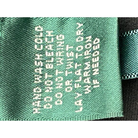 Lauren Ralph Lauren Black Ruffle V Neckline Short Sleeve Top Size M - Picture 9 of 9